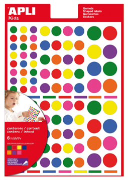 [TIM-12970] Etiketten Apli kids cirkels assorti (6)