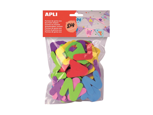[TIM-13074A] Schuimrubberfiguren Apli Kids letters assorti (104)