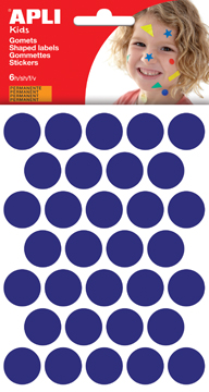 [TIM-13226] Etiketten Apli kids Ø 20mm blauw (6)