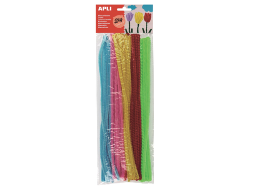 [TIM-13270] Chenilledraad Apli kids 5mmx30cm assorti fluo (50)