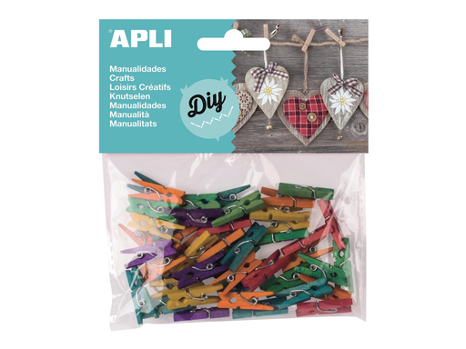 [TIM-13479] Wasknijpers Apli kids mini 25x3mm assorti (45)