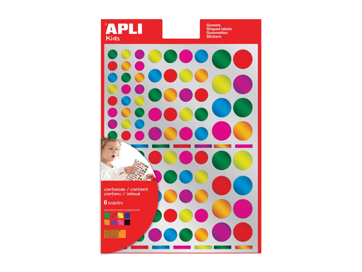 [TIM-13529] Etiketten Apli kids rond metal assorti (6)
