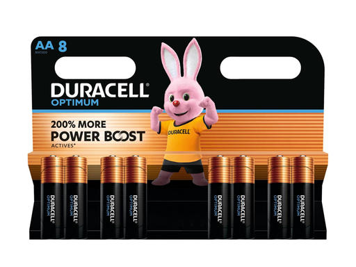 [TIM-137684] Batterij Duracell Optimum AA (8)