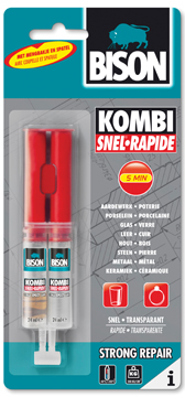 [TIM-1386024] 2-componentenlijm Bison Kombi Snel 24ml