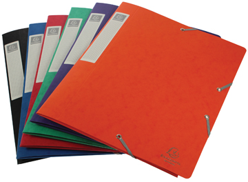 [TIM-14000H] Elastobox Exacompta karton A4 rug 40mm assorti