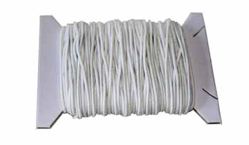 [TIM-145600] Hoedenelastiek Bouhon 1mmx10m wit