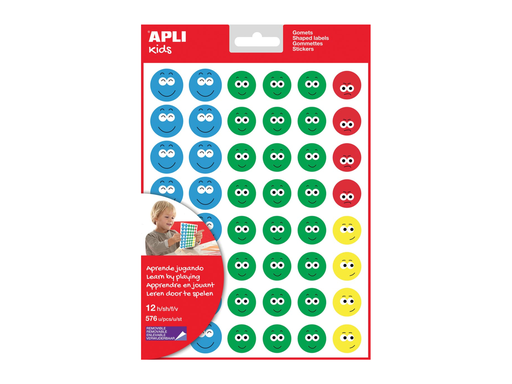 [TIM-14811] Beloningssticker Apli Kids Happy Smile groot (576)