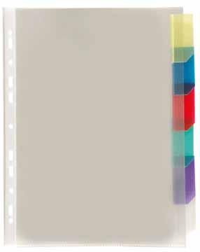 [TIM-154116] Tabbladen Viquel PP A4 6 tabs 11-gaats assorti
