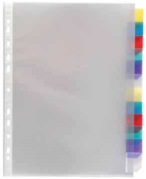 [TIM-154316] Tabbladen Viquel PP A4 12 tabs 11-gaats assorti