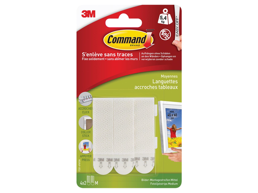 [TIM-17201C] Fotolijststrip 3M Command medium (8)