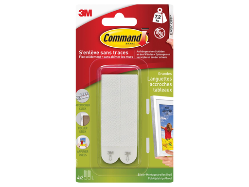 [TIM-17206C] Fotolijststrip 3M Command large (8)