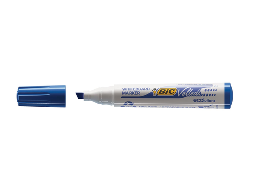 [TIM-1751B] Whiteboardmarker Bic Velleda Ecolutions 1751 beitelpunt 3,7-5,5mm blauw