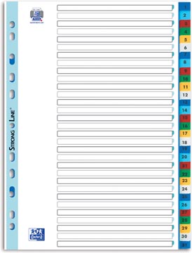 [TIM-1753120] Tabbladen Elba PP A4 1-31 11-gaats assorti