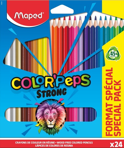 [TIM-183203] Kleurpotlood Maped Color'Peps assorti (24)