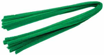 [TIM-19125] Chenilledraad Bouhon 8mmx50cm groen (10)