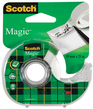 [TIM-1925R] Plakbandafroller Scotch magic 19mmx25m inclusief rol blister