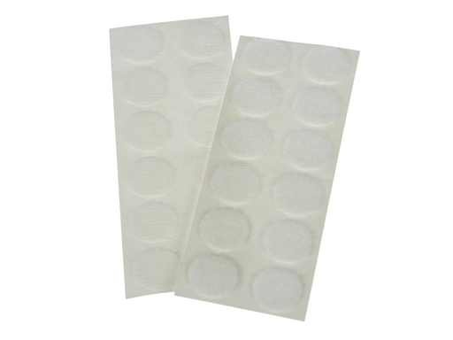 [TIM-19401] Velcro Bouhon rondjes Ø 20mm wit (24)