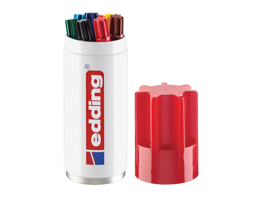 [TIM-197999E] Permanent marker Edding 3000 ronde punt 1,5-3mm assorti koker (8)