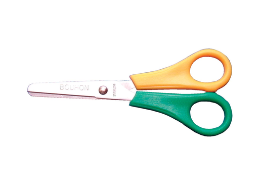 [TIM-200170] Schaar Bouhon inox 14cm linkshandig geel/groen