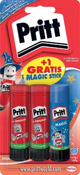 [OUT-2015869] Plakstift Pritt 22g blister (2) met gratis Magic plakstift 20g