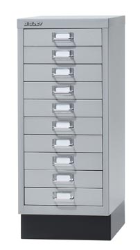 [TIM-2206955] Ladenkast Bisley A4 10 laden zilver zonder slot