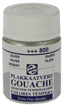 [TIM-22-800] Plakkaatverf Talens extra fijn 16ml zilver