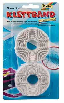 [TIM-2302] Velcro tape Folia 20mmx2m wit (2)