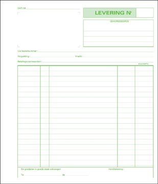 [TIM-23160X] Leveringen Exacompta karton 21x18cm 50blad dupli zelfkopiërend nederlandstalig