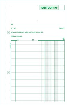 [TIM-23283X] Facturen Exacompta karton 21x13,5cm 50blad tripli zelfkopiërend nederlandstalig