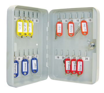 [KAN-252437X] Sleutelkast Wedo 24 sleutels 18x6x25cm grijs