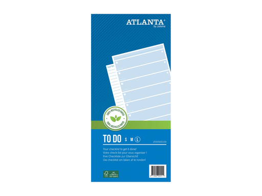 [TIM-2550501] Checklist Atlanta To Do Daily 29,7x14,0cm large 
