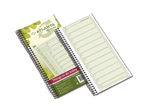 [TIM-2570723] Checklist Atlanta Green To Do Daily 14x29,7cm spiraalbinding