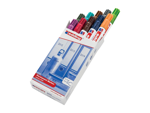 [TIM-300010A] Permanent marker Edding 3000 ronde punt 1,5-3mm assorti (10)