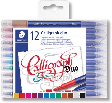 [TIM-3005T12] Kalligrafiepen Staedtler 3005 assorti (12)