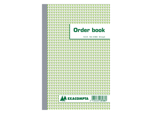 [TIM-3136X] Orderboek Exacompta karton 21x13,5cm 50blad dupli gelijnd