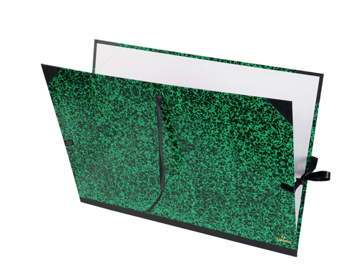[TIM-3233CA] Tekenmap Canson classic 81x121cm met linten groen/zwart