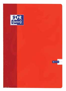 [TIM-324209] Schrift Oxford School karton A4 gelijnd 72blz assorti