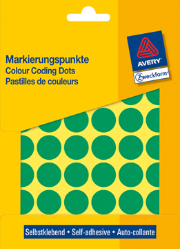 [TIM-3376] Etiketten Avery Ø18mm groen (1056)