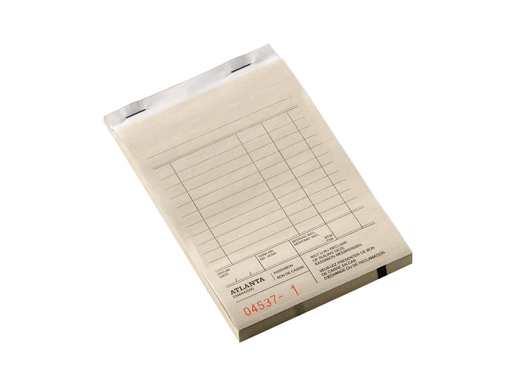 [TIM-346442] Kassablok Atlanta 10x14,2cm genummerd 2-voud