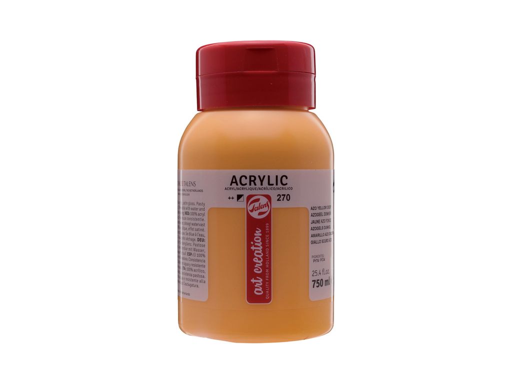 Acrylverf Talens artcreation 750ml azogeel donker