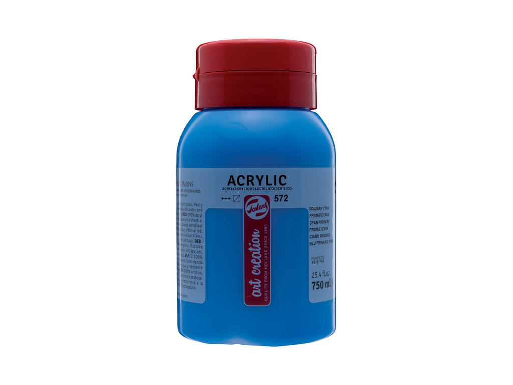 Acrylverf Talens artcreation 750ml primair cyaan