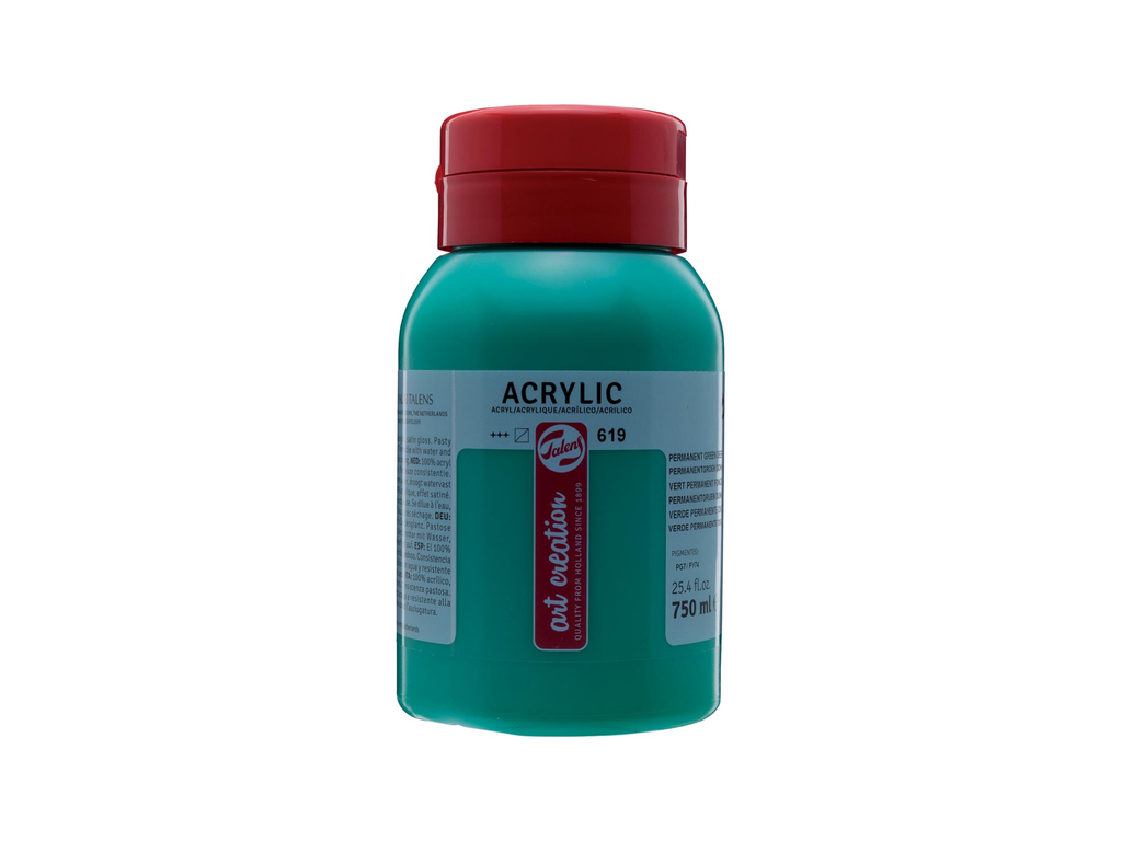Acrylverf Talens artcreation 750ml permanent donkergroen