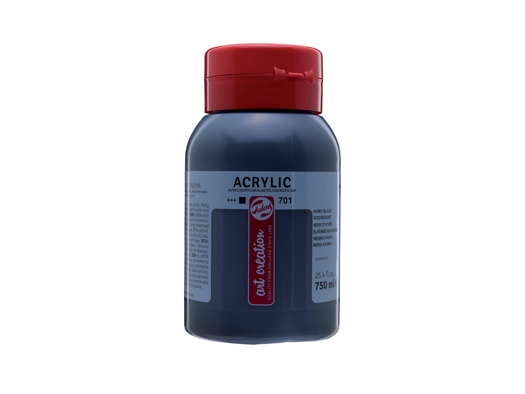 Acrylverf Talens artcreation 750ml ivoorzwart