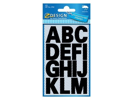 [TIM-3784A] Etiketvel Avery Z-design Home letters 25mm weer- en waterbestendig zwart (2)