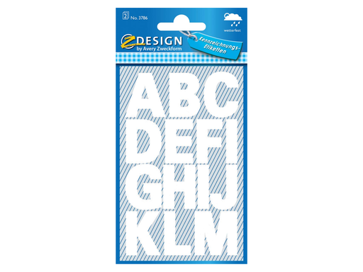 [TIM-3786] Etiketten Avery A-Z groot 2vel waterbestendig wit
