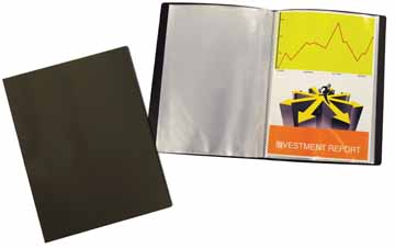 [OUT-37925B] Showalbum Beautone PP A4 30 tassen soepele cover zwart
