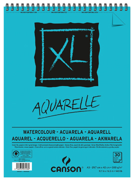[TIM-4039171] Schetsblok Canson XL aquarelle A3 300gr 30vel wit