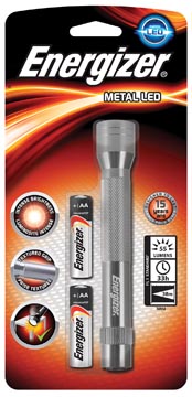 [TIM-4041900] Zaklamp Energizer Metal Led incl 2x AA