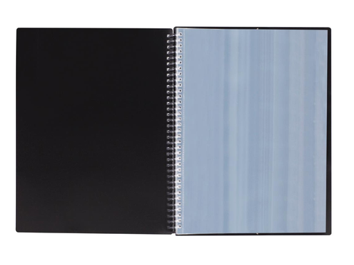 [TIM-4104496] Showalbum Elba Urban met spiraal PP A4 40 tassen met elastiek zwart