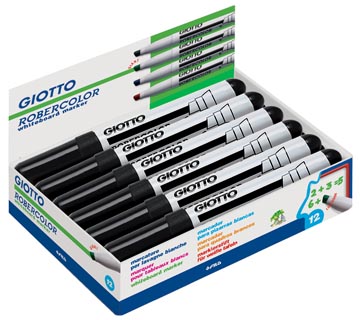 [TIM-413603] Whiteboardmarker Giotto Robercolor maxi beitelpunt 6,4mm zwart